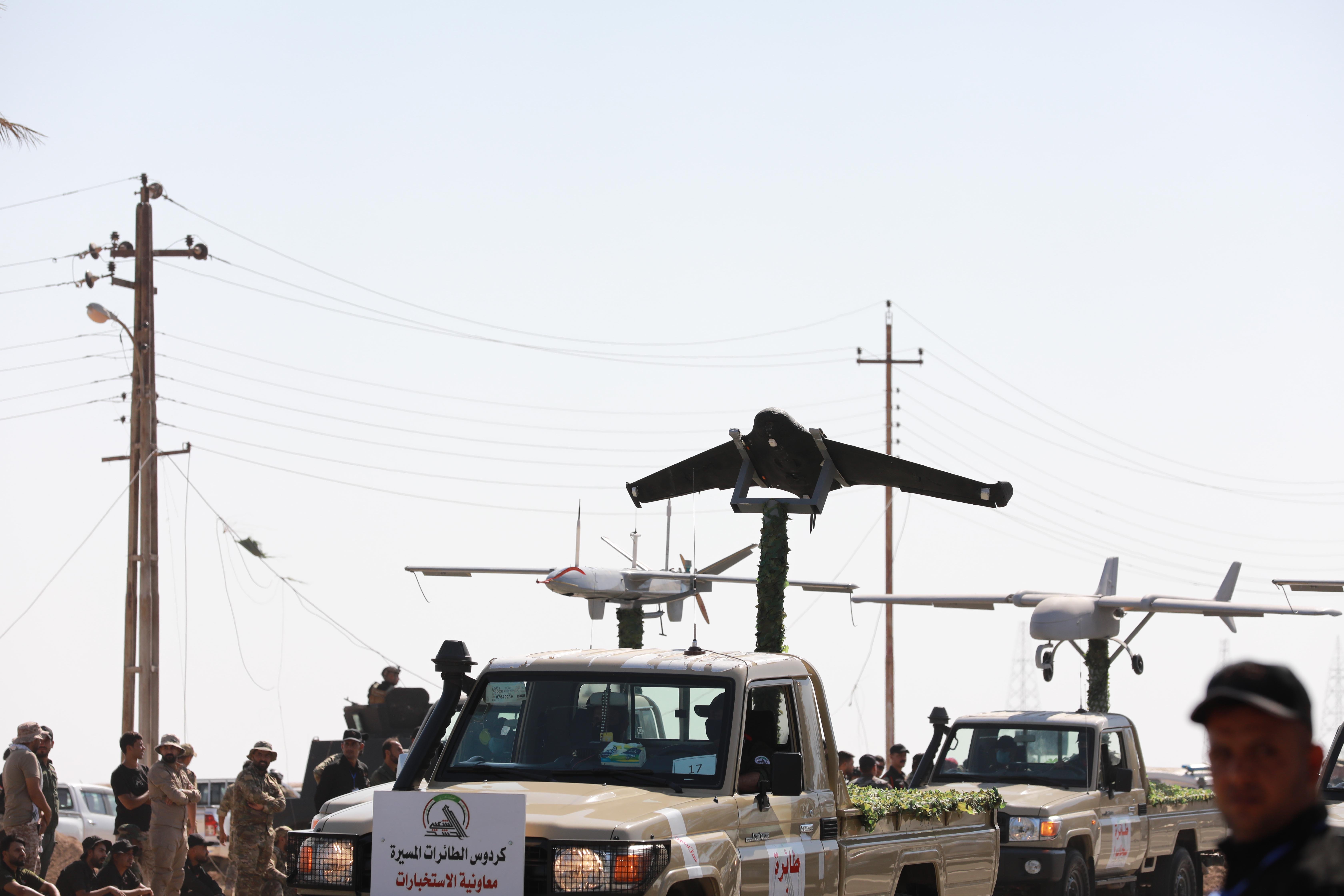 Iranian-made drones paraded in Camp Ashraf (MEE)
