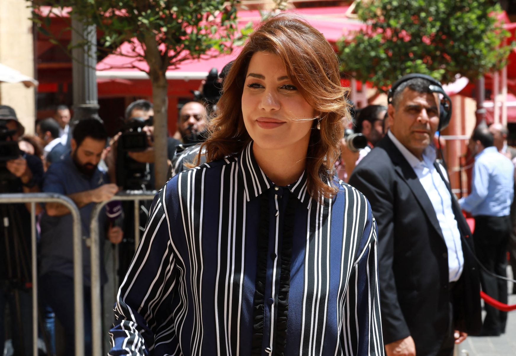 Newly elected Lebanese MP Paula Yacoubian, arrives at Lebanon's parliament in the capital Beirut ahead of a session to elect a new speaker, on May 23, 2018 (AFP)