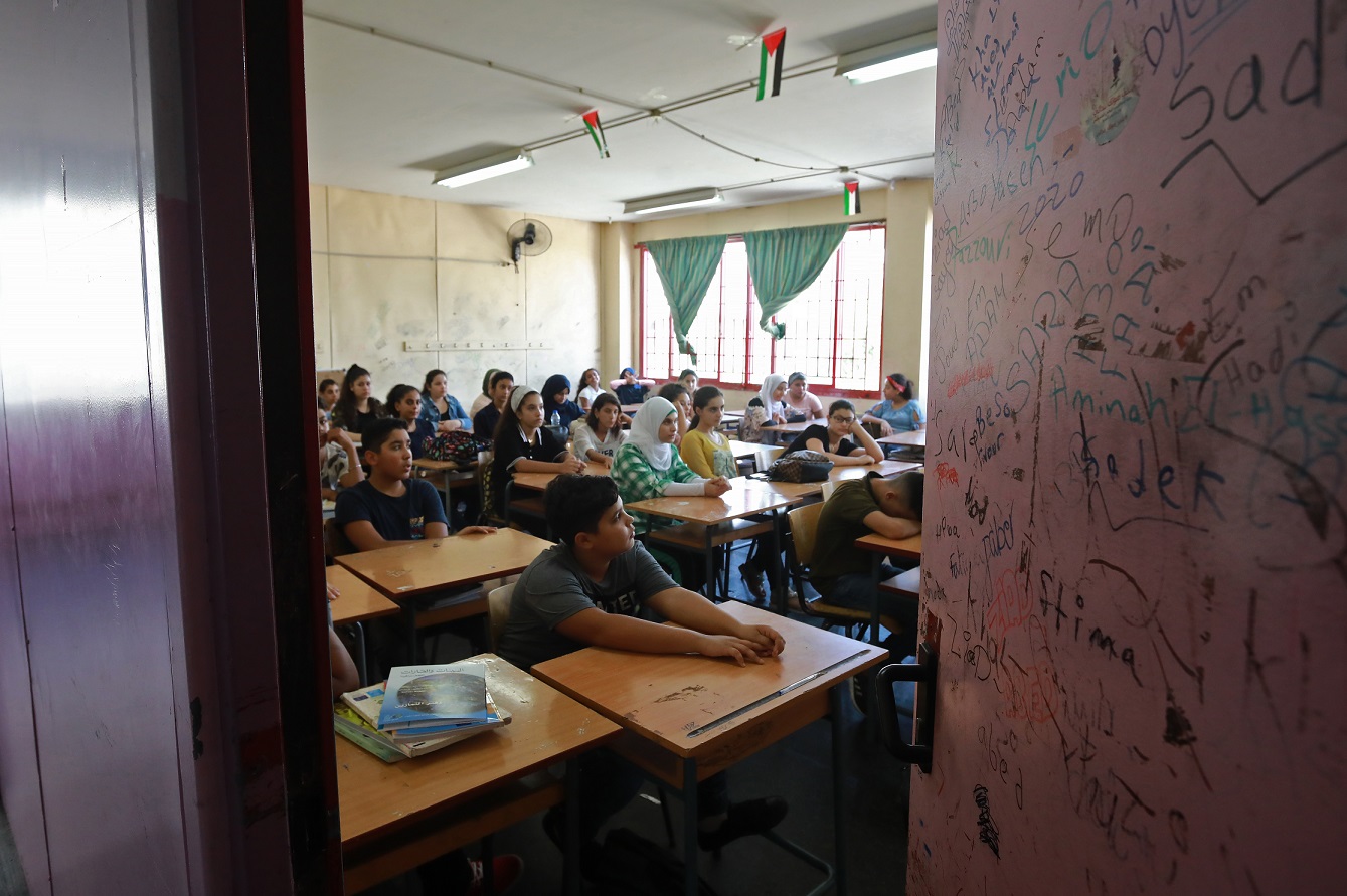 École de l’UNRW à Beyrouth (AFP)