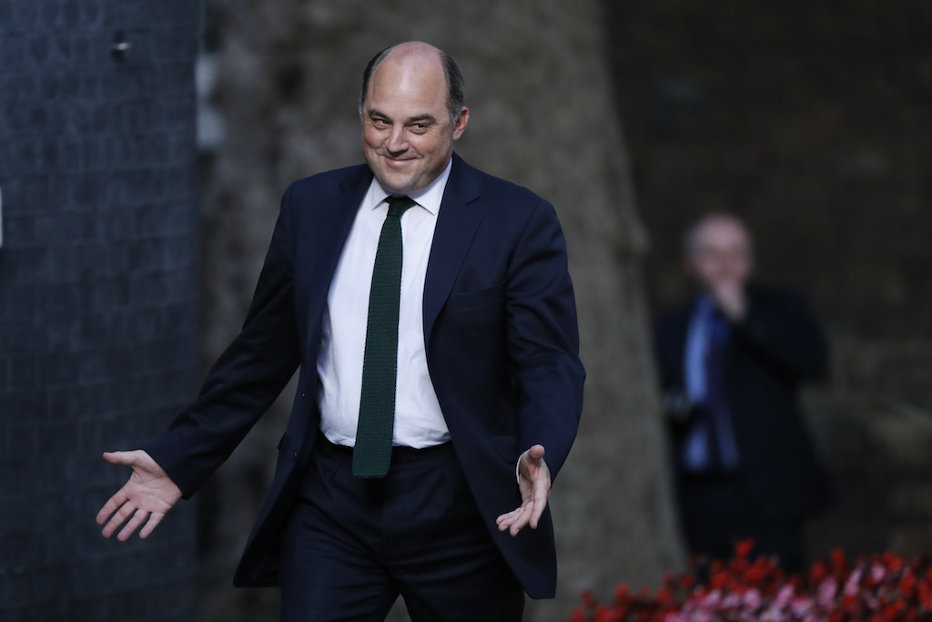 Conservative party politician Ben Wallace arrives at 10 Downing Street in London (AFP)