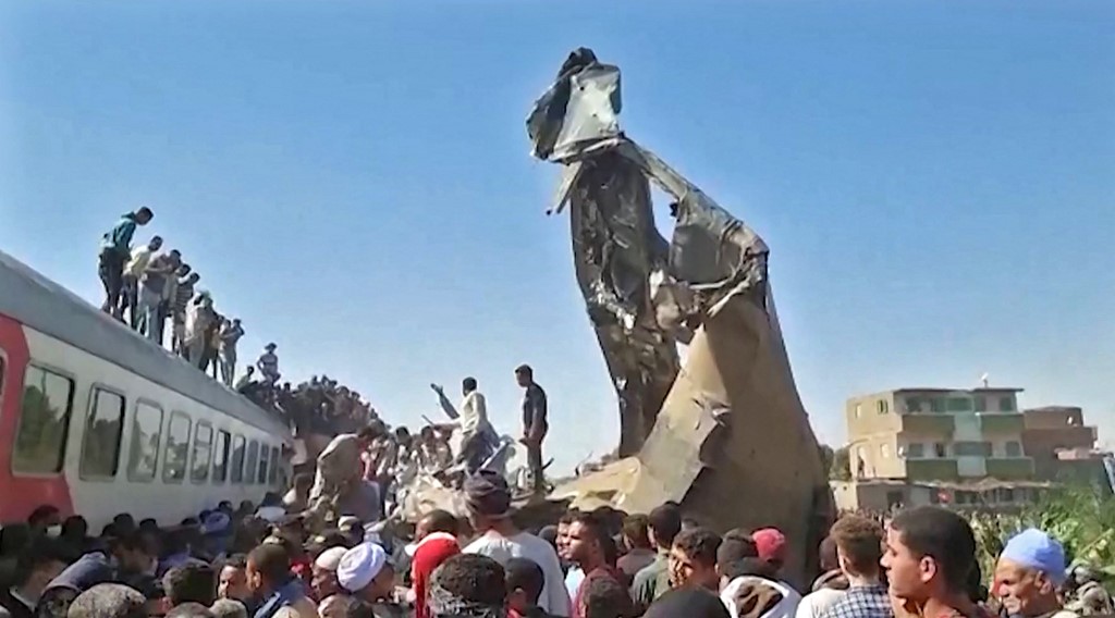 AFP train crash Egypt