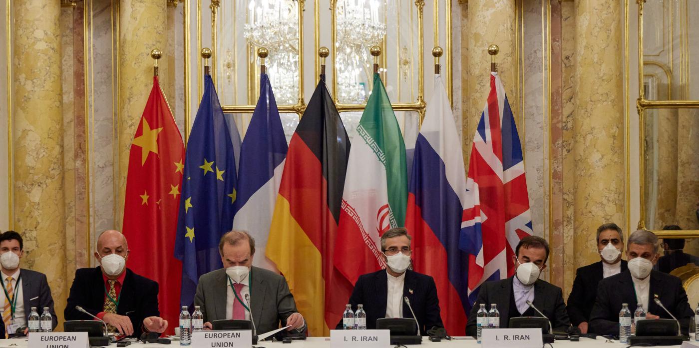 A meeting of the Joint Commission on negotiations aimed at reviving the Iran nuclear deal, in Vienna, Austria on 27 December 2021 (AFP)