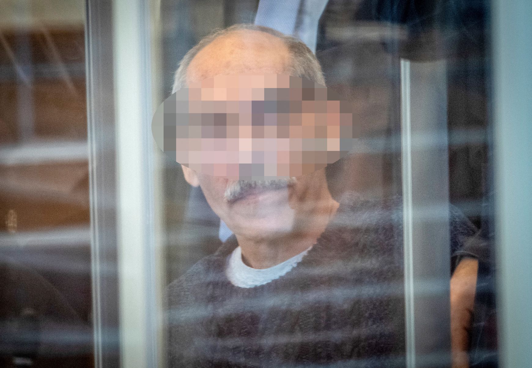 In this file photo taken on April 23, 2020 Syrian defendant Anwar Raslan is pictured at court for a trial on state-sponsored torture in Syria, in Koblenz, western Germany (AFP)