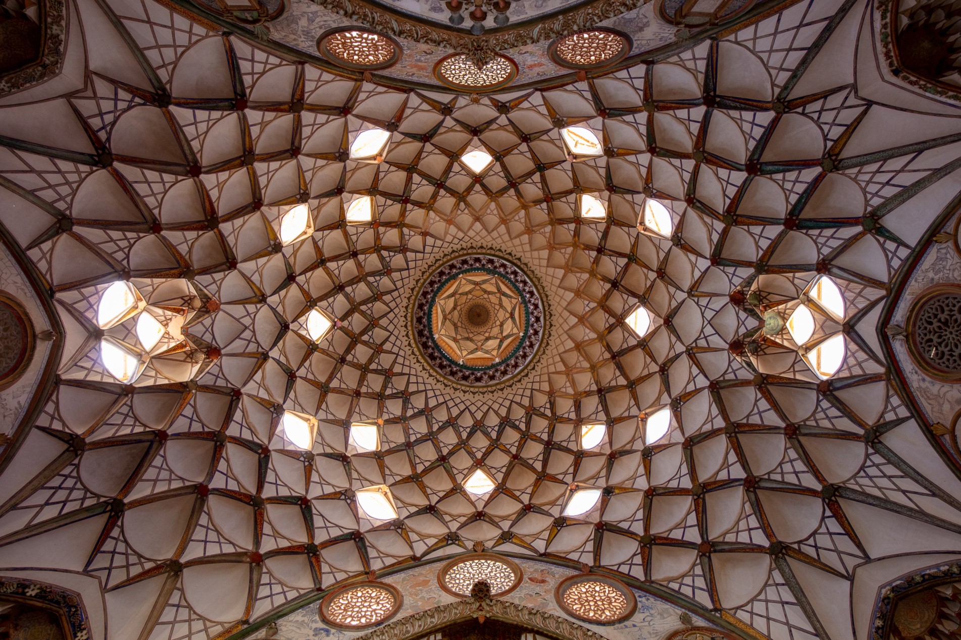 dome of Borujerdi House in Kashan