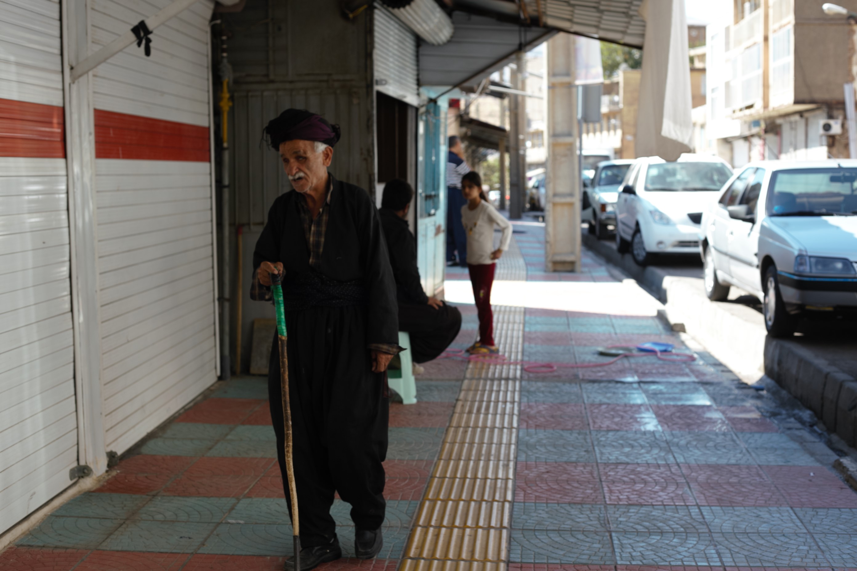 Ali Badri walks in Paveh