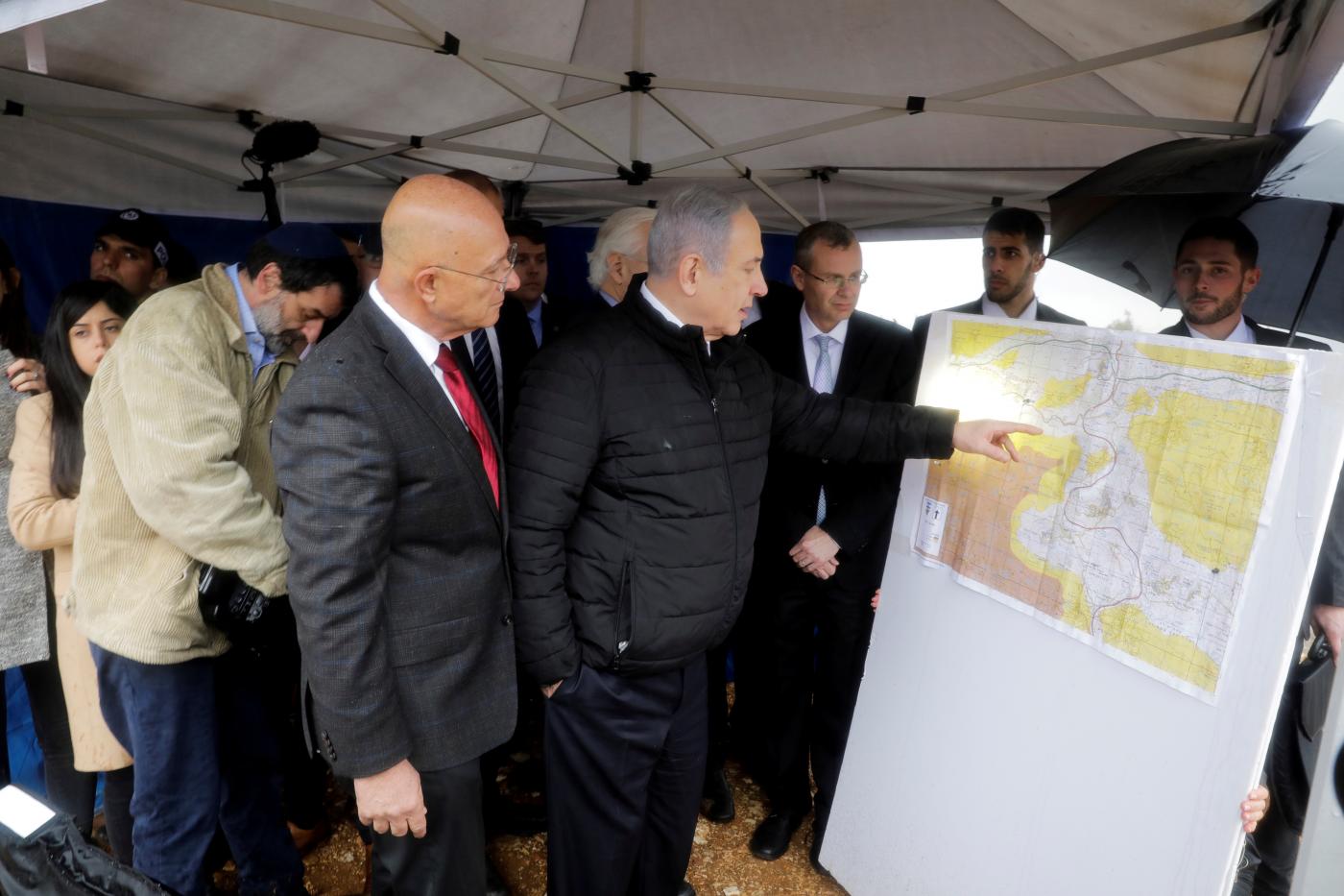 Benyamin Netanyahou a promis à plusieurs reprises d’annexer certaines régions de la Cisjordanie s’il était réélu (Reuters)