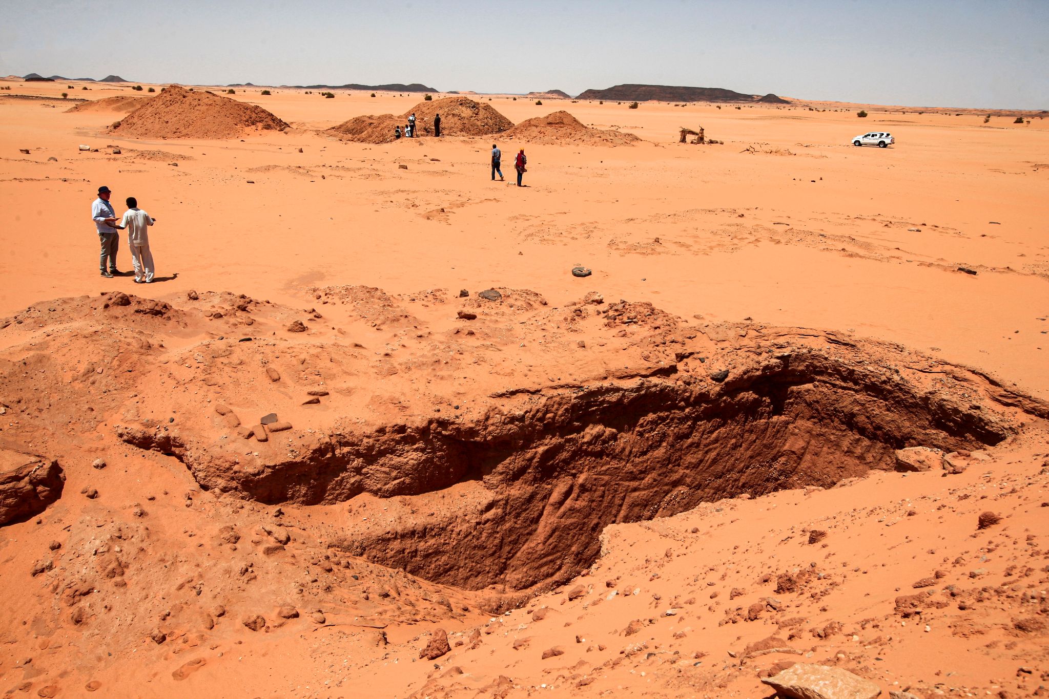 Site millénaire de Jabal Maragha dans le désert de Bayouda, au nord du Soudan (AFP)