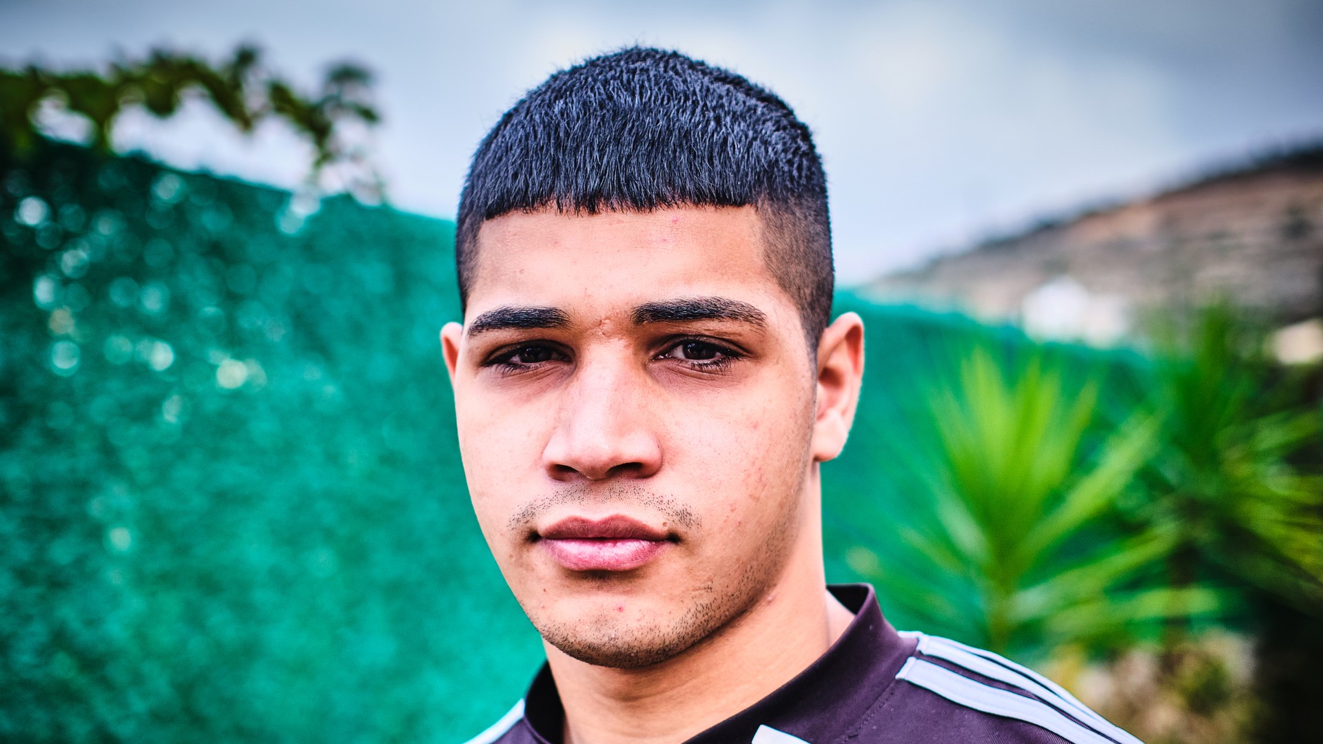 Mohamed Bahaa Ayyash, 17, from the Jalazone refugee camp (MEE/Angelo Calianno)