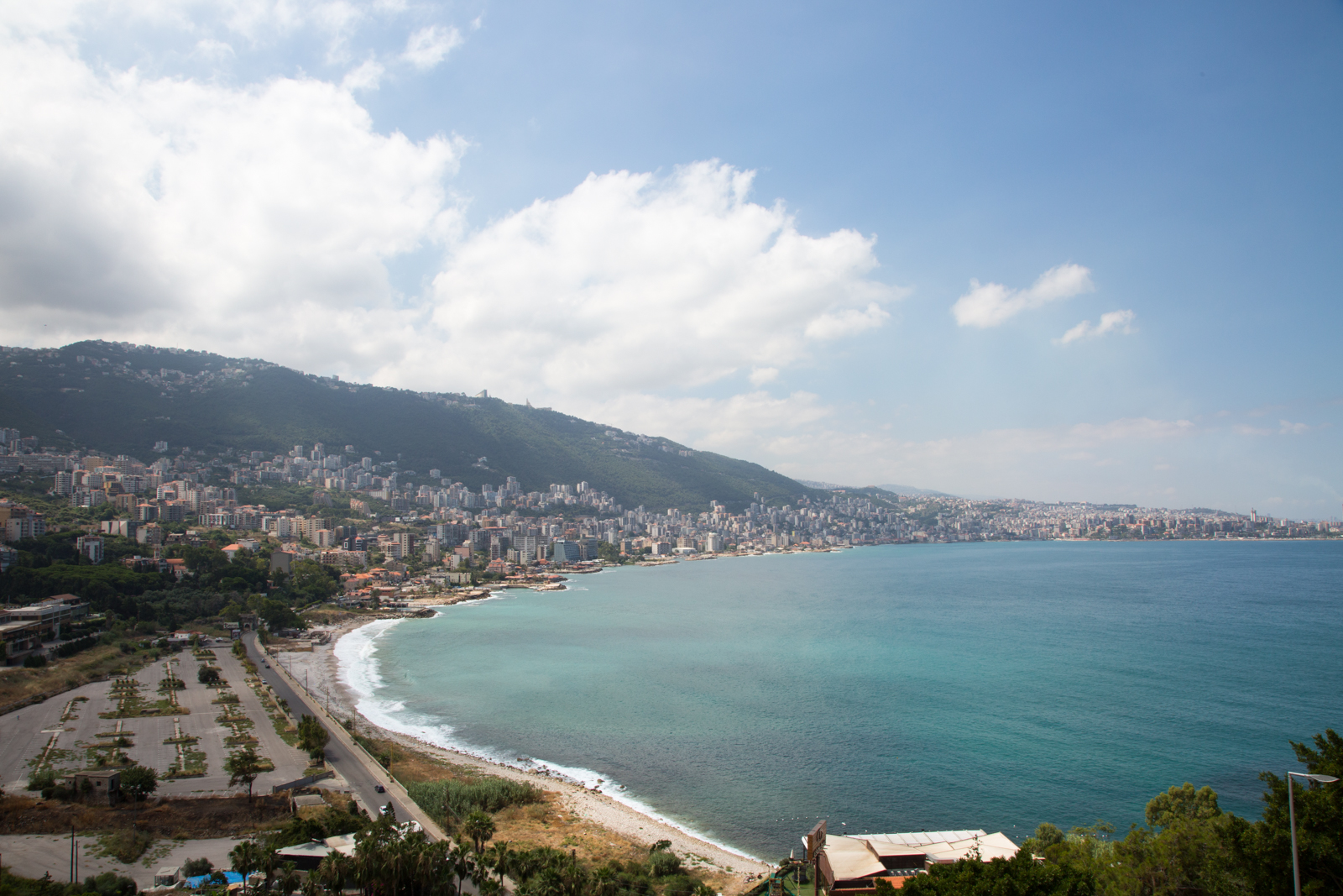 View from the terrace of Casino du Liban, Lebanon (MEE/Rita Kabalan)