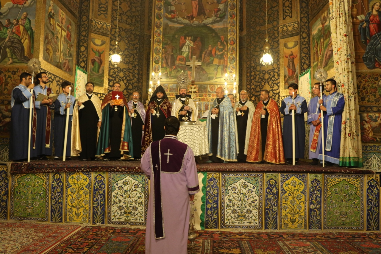 Une messe dans la cathédrale Vank, Ispahan (avec l’aimable autorisation d’Argin Abnousian)