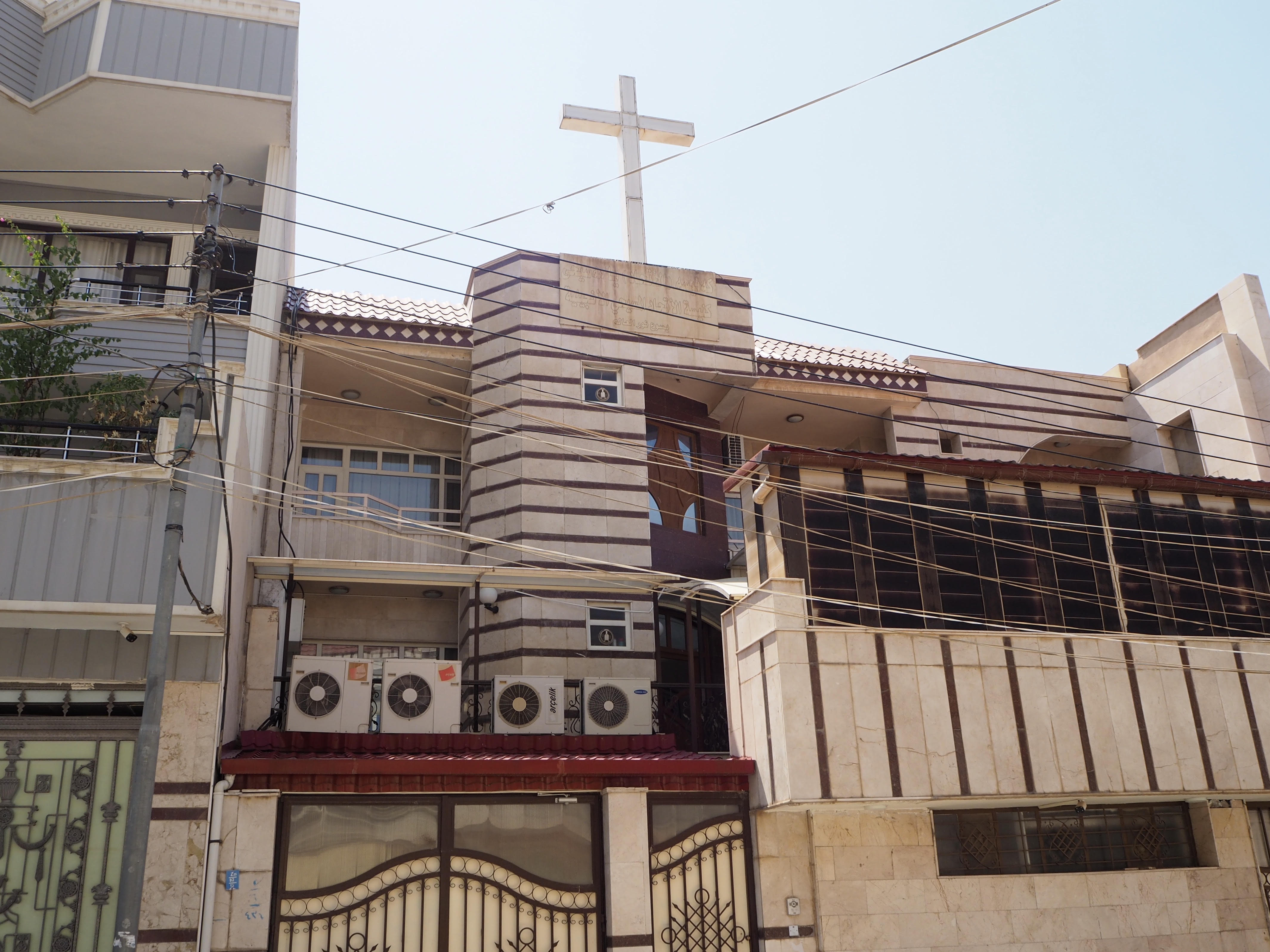 Une église de Duhok où seraient amenés les yézidis entre des cours d’anglais (MEE/Tom Westcott)