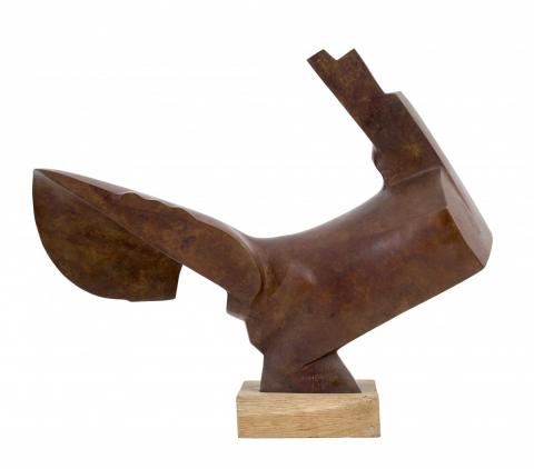 « Le Coq », 1979, sculpture en bronze d’Adam Henein (avec l’aimable autorisation de la Barjeel Art Foundation, Charjah)