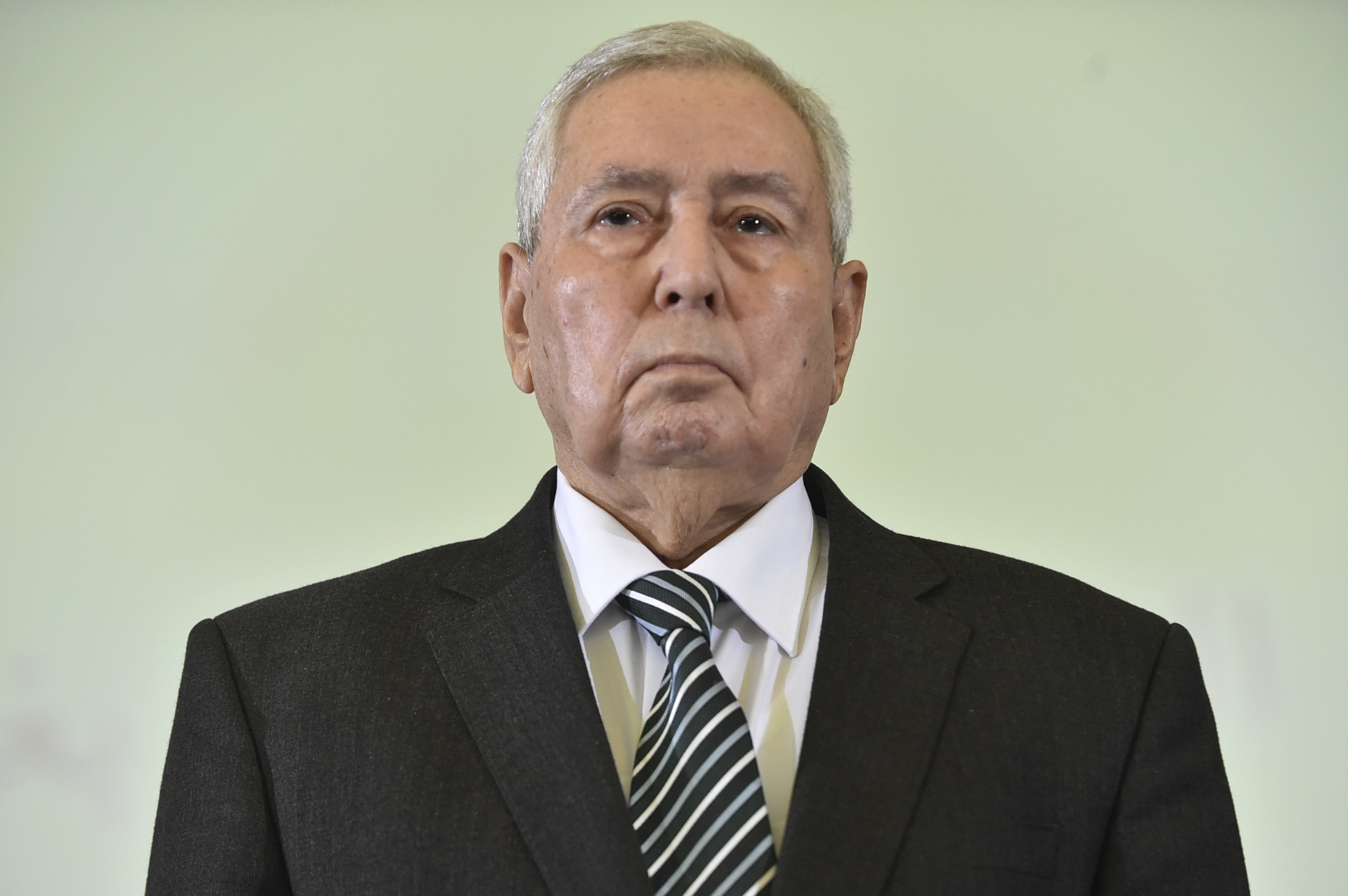 Abdelkader Bensalah has headed the Algerian senate for some 17 years (AFP)