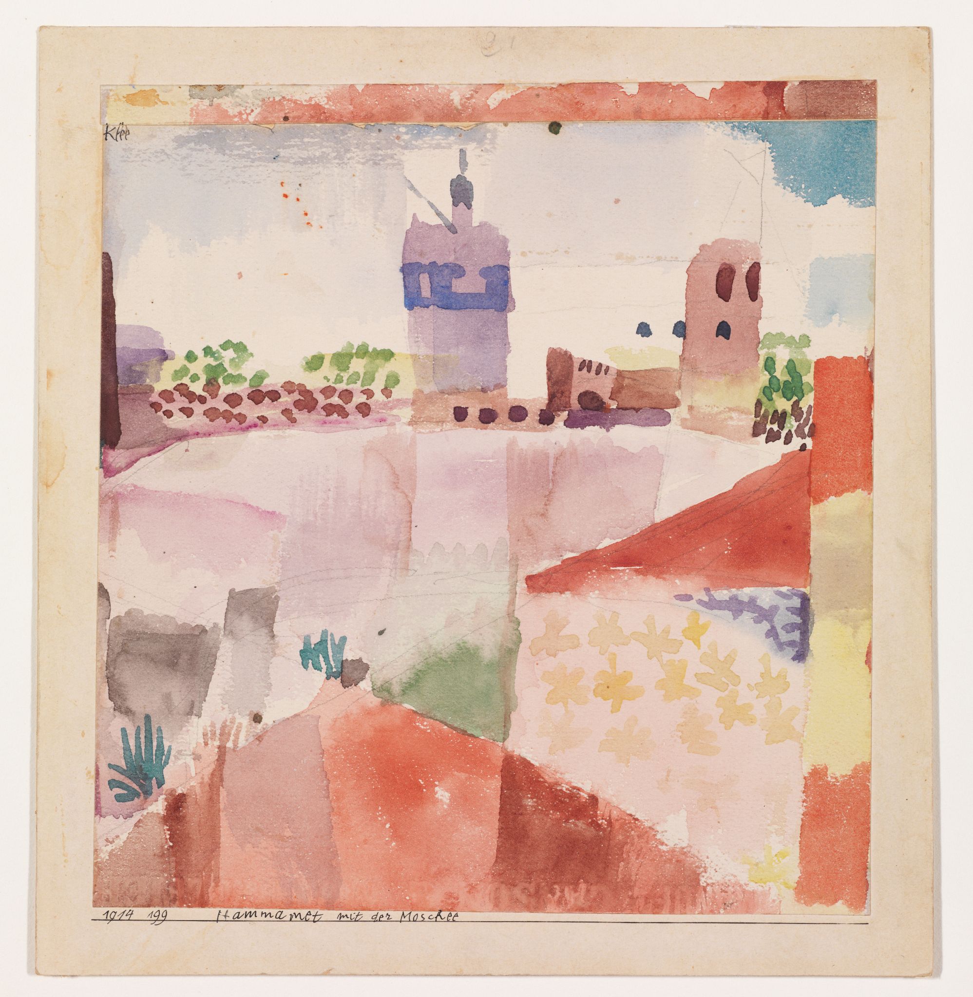 Le Hammamet avec sa mosquée de Klee (1914) est exposé au Metropolitan Museum of Art de New York (Artists Rights Society)