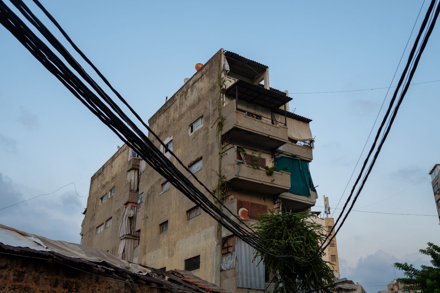 Like elsewhere in Beirut, generators in the Furn el-Chebbak neighbourhood struggle to palliate the lack of government-provided electricity amid large-scale fuel shortages (MEE/Rita Kabalan)