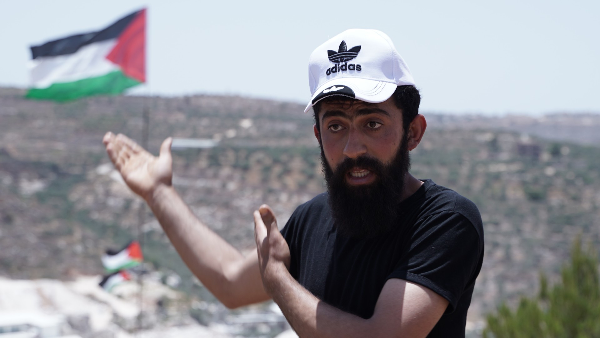 Ibrahim Dawoud has been active in the protests in Beita (MEE/Akram al-Waara)