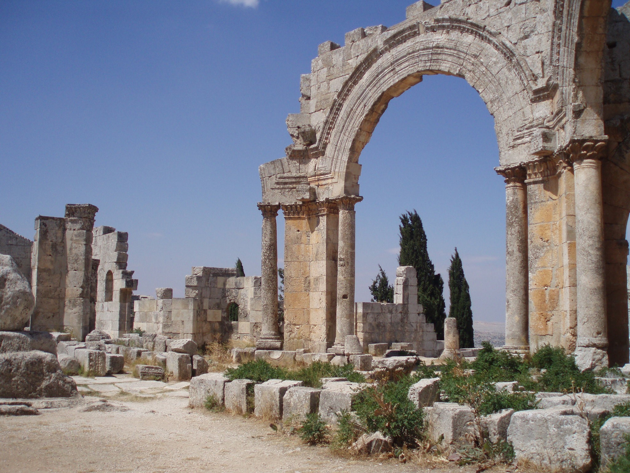 St Simeon's Basilica in Idlib (Photo Diana Darke)
