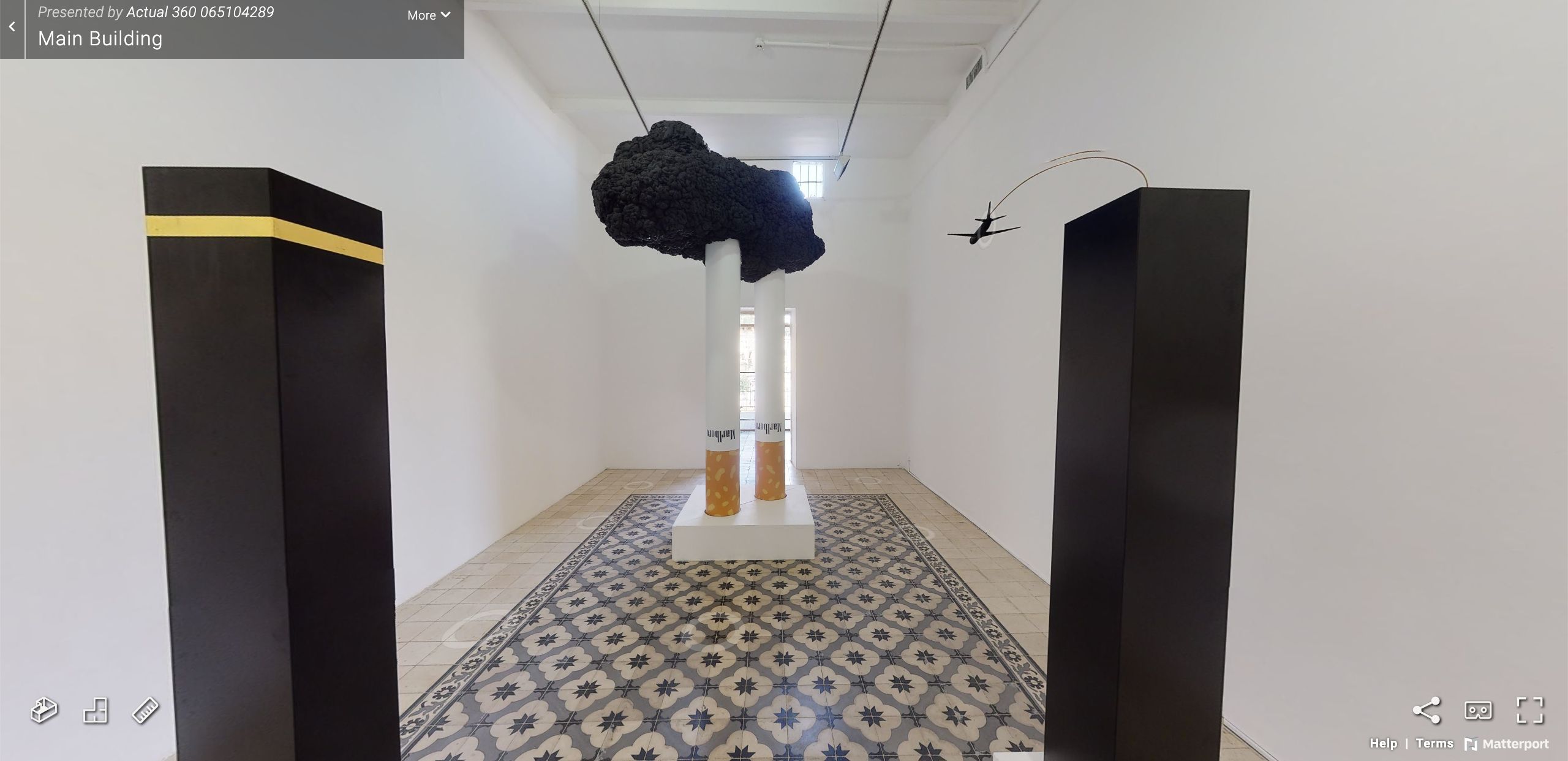 Raed Ibrahim's, A Camel in the Room, is one of the exhibitions at Darat Al Funon (screenshot)