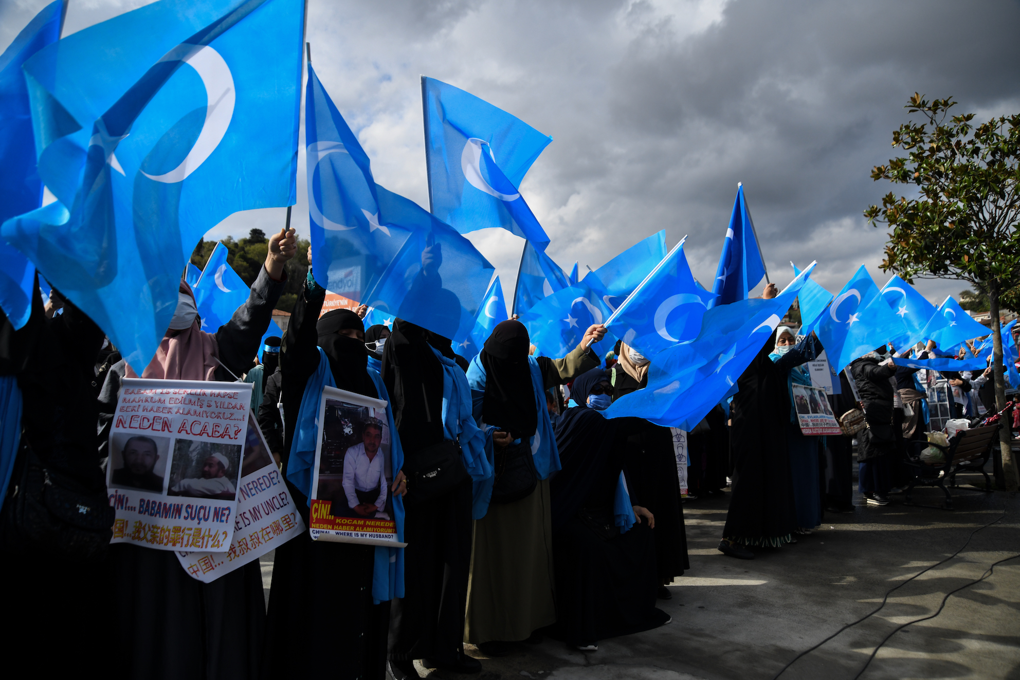 Uighur protest Istanbul