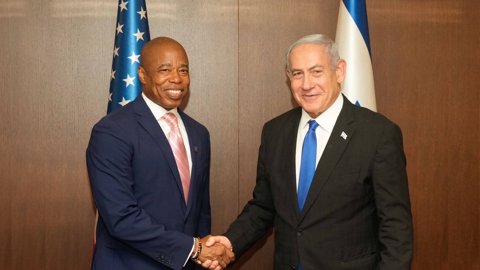 Eric Adams and Netanyahu