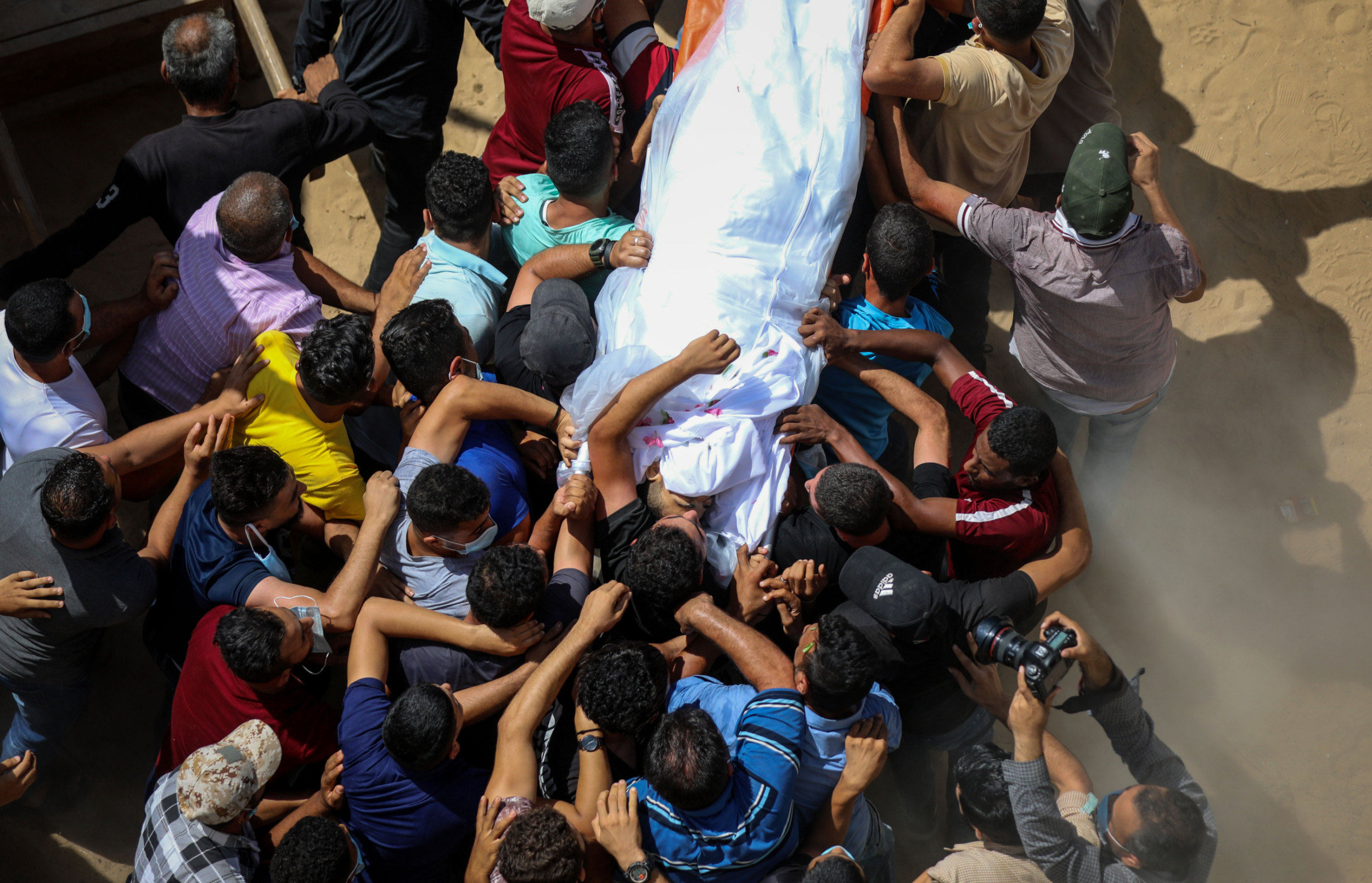 Funeral of Gaza fisherman
