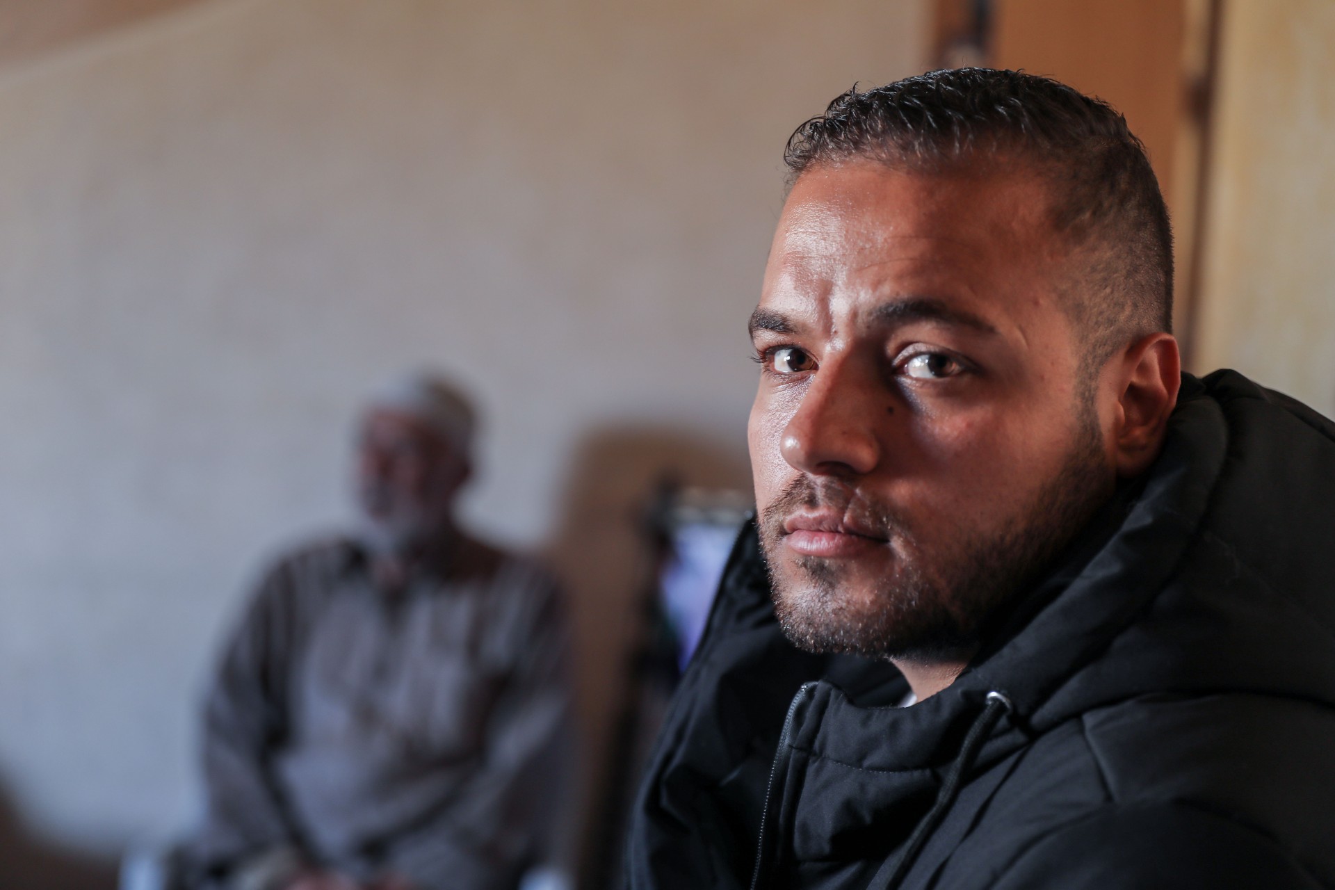 Yahya Barbakh, who survived a shipwreck, is now back in Gaza (MEE/Mohammed Hajjar)