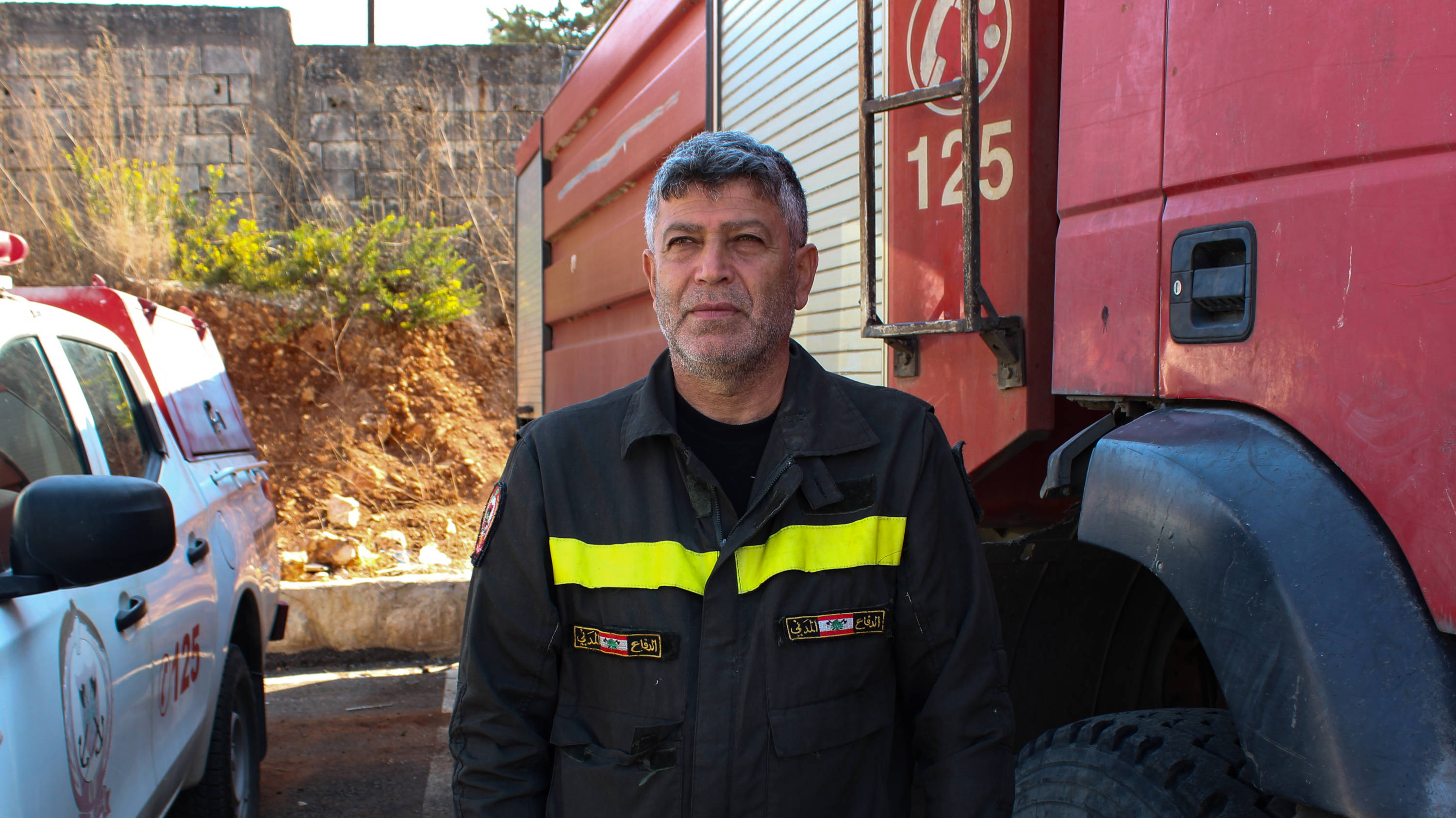 Hussein Fakih, the chief of Nabatieh’s civil defence force, heads rescue operations from 21 centres across different southern cities and villages (Hanna Davis/MEE)