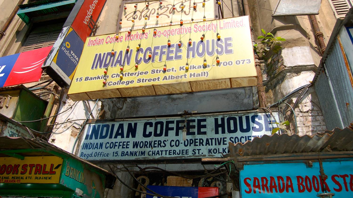 The Indian Coffee House is run by Indian worker’s cooperatives and is open to all (Wikipedia)