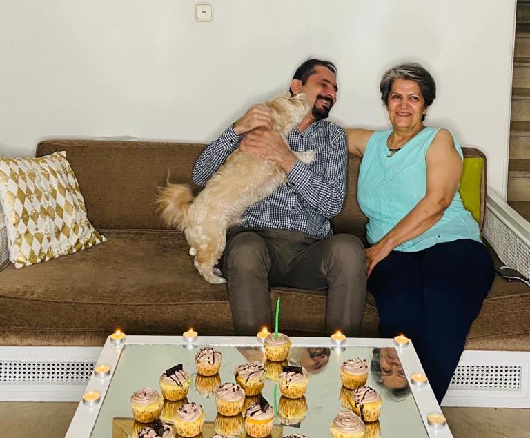 Iranian couple with dog during covid-19 pandemic MEE