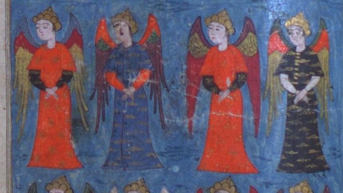 Angels are depicted by Zakariya al-Qazwini's work The Marvels of Creation (Library of Congress)