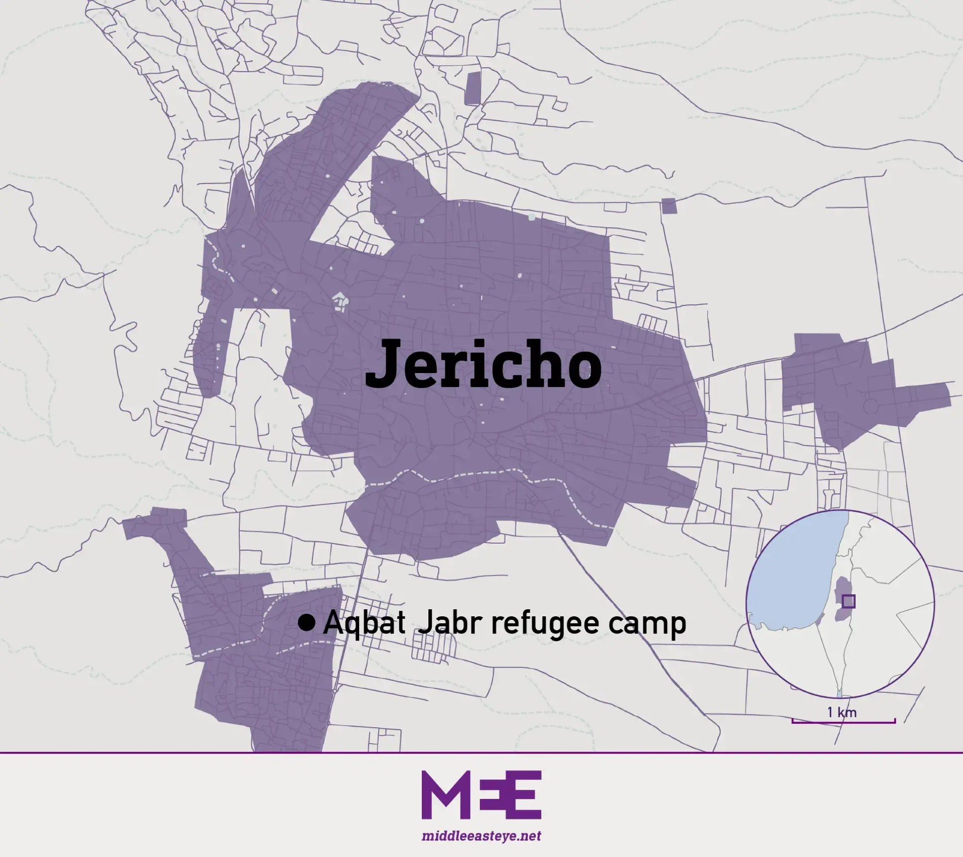 jericho west bank map