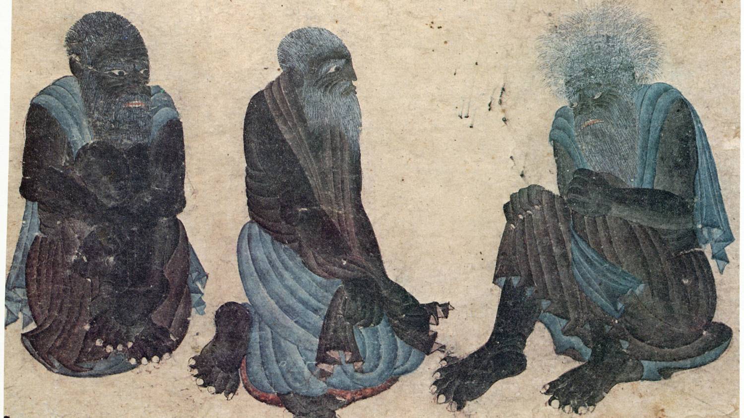 The unseen jinn are said to have existed before humankind, their images often depicted as frightful beings (Siyah Kalem, Topkapi Palace Museum Library, Public Domain)