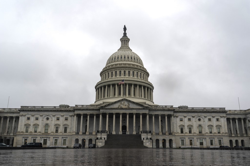 Le Capitole américain à Washington, photographié le 25 mars (AFP)
