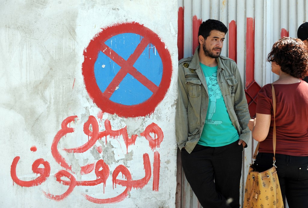 Le cyberactiviste Azyz Amami en juin 2013 à Tunis (AFP)
