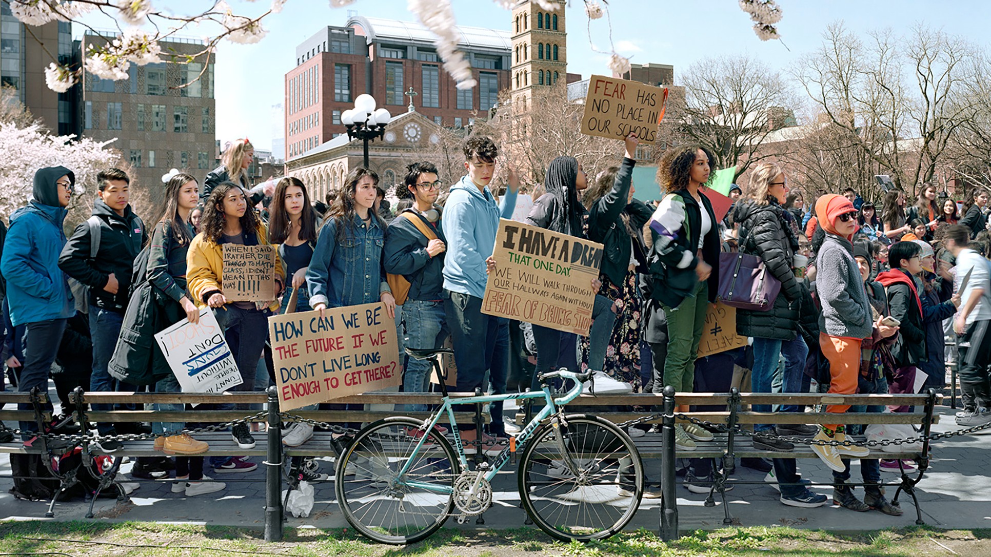 High School Students Protesting Gun Violence, Washington Square Park, New York City (An-My Lê) 