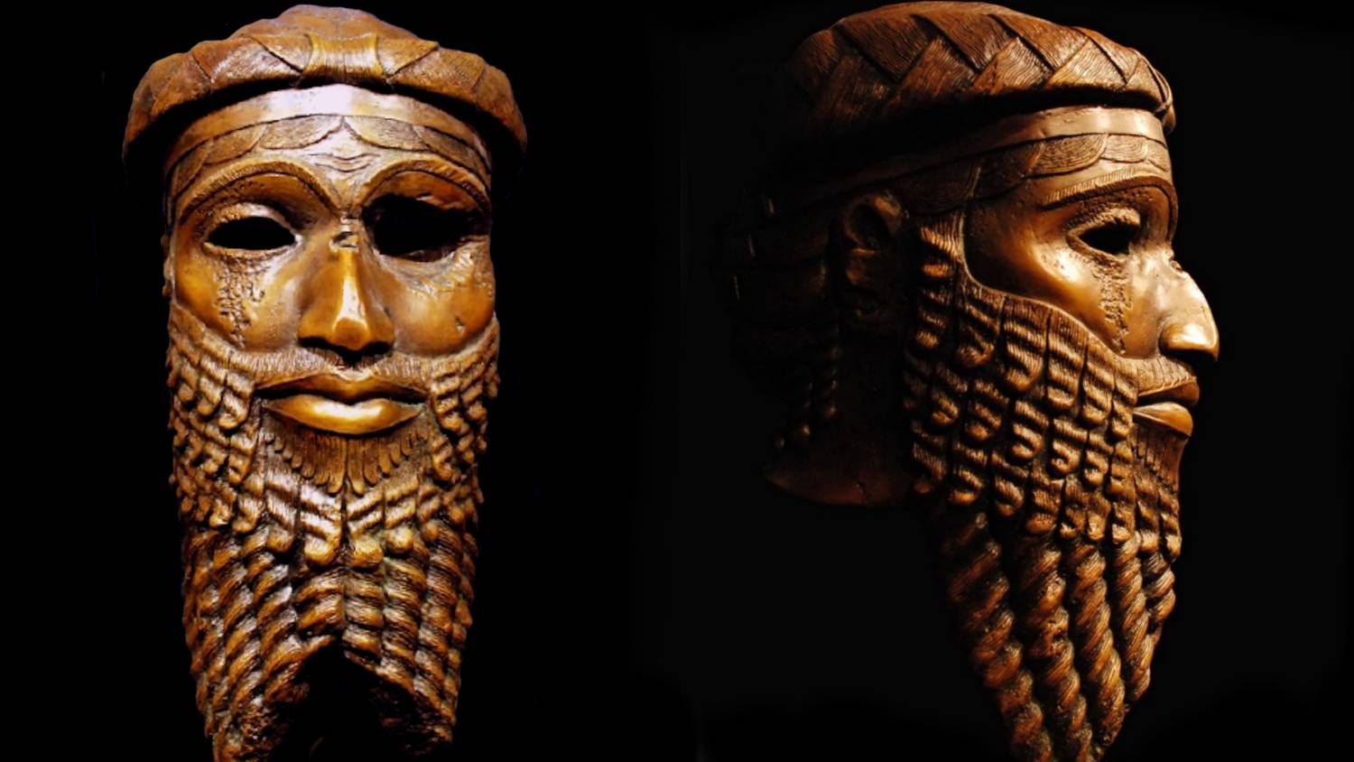 Masque de Sargon d’Akkad, premier souverain de l’empire akkadien (Wikimedia)
