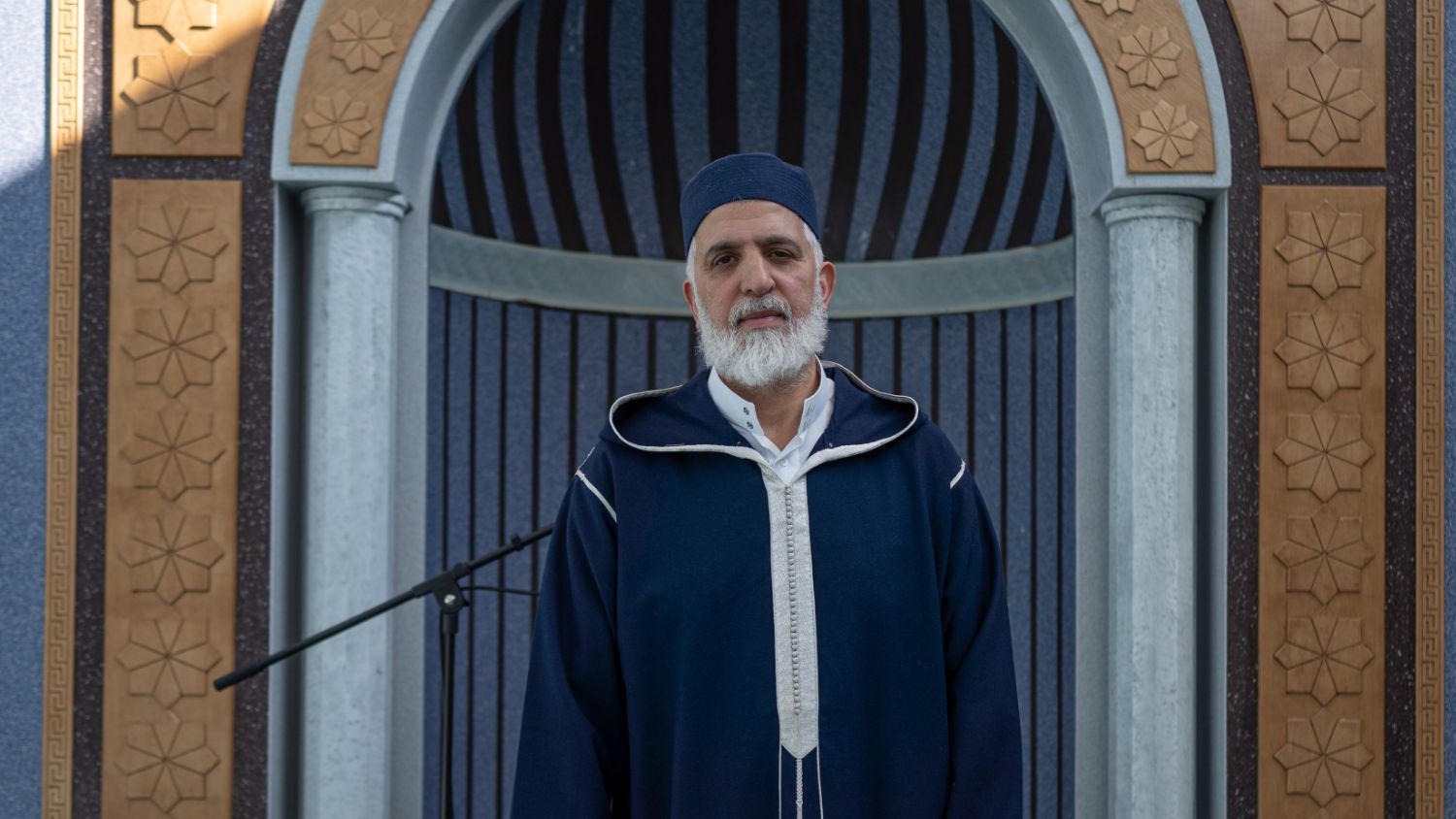 Mohammed Zaki moved to Greece from Morocco some 30 years ago and is now the imam of Votanikos Mosque (Patrick Strickland/MEE)