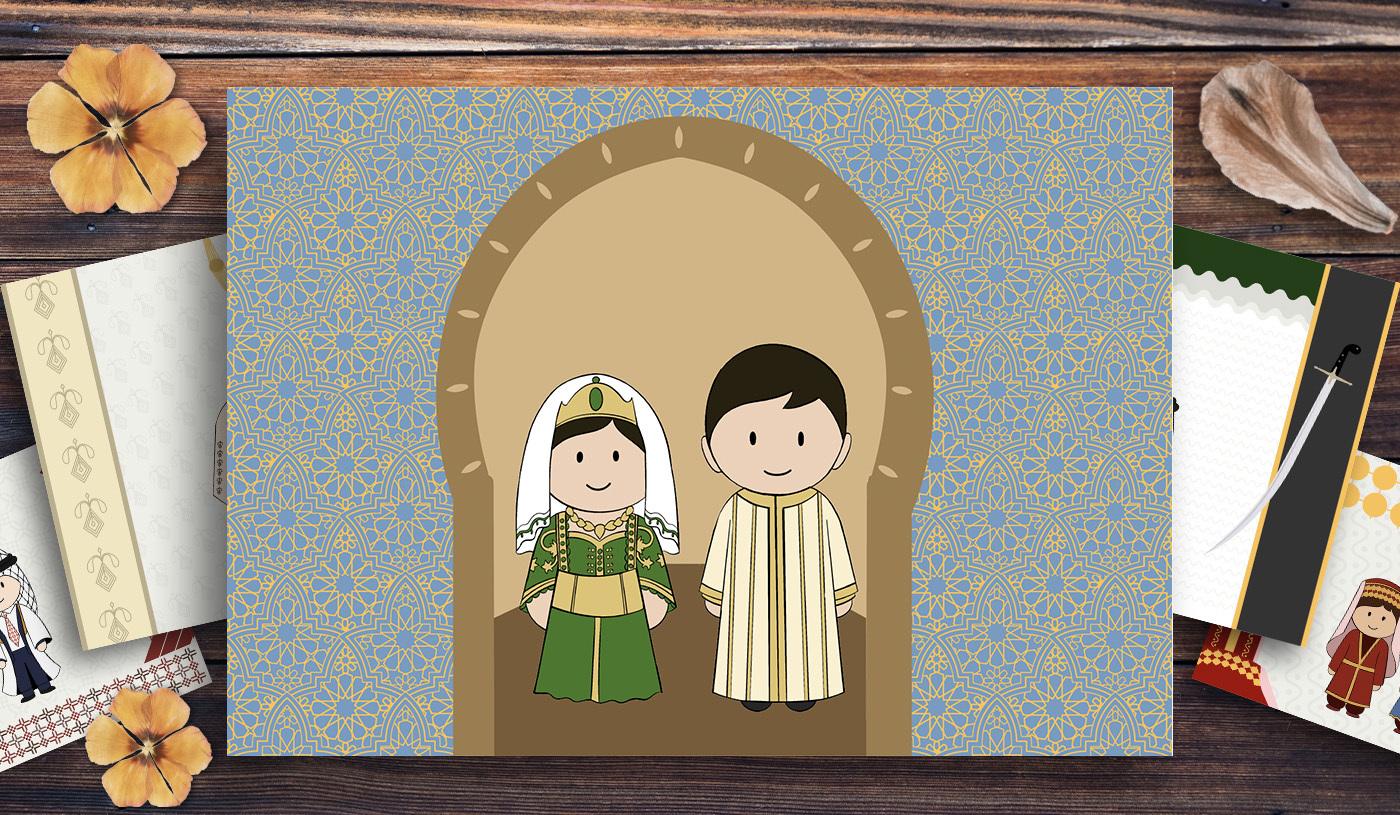 Weddings in Morocco are laden with traditions which have been practised for generations (MEE illustration)