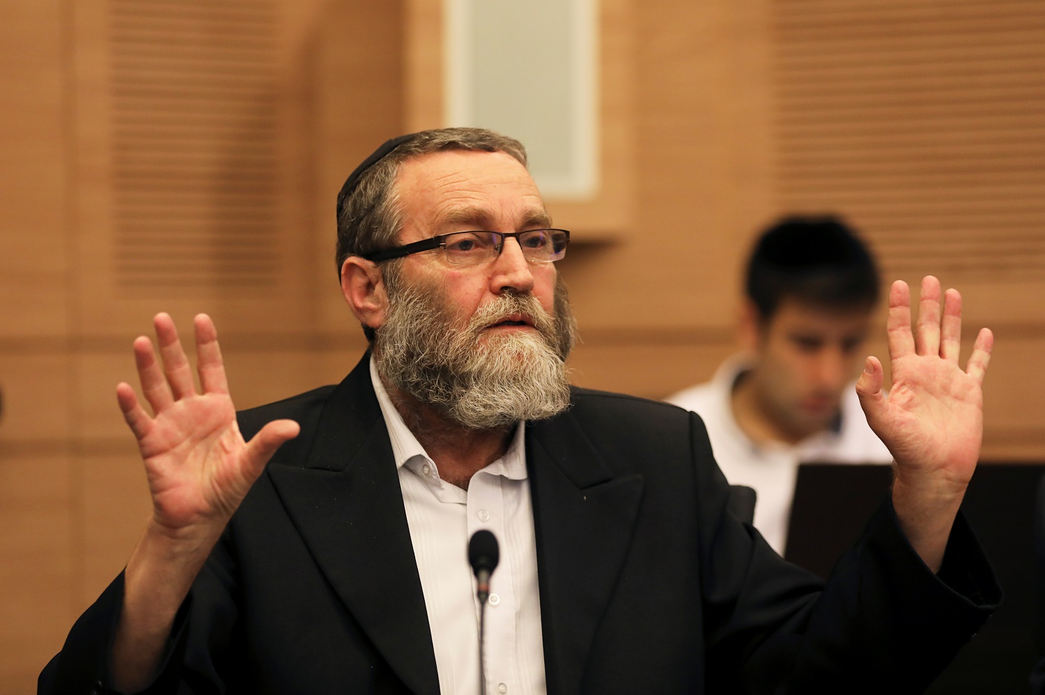 Moshe Gafni, pictured here in 2017, has been a member of the Knesset for more than 30 years (Reuters)