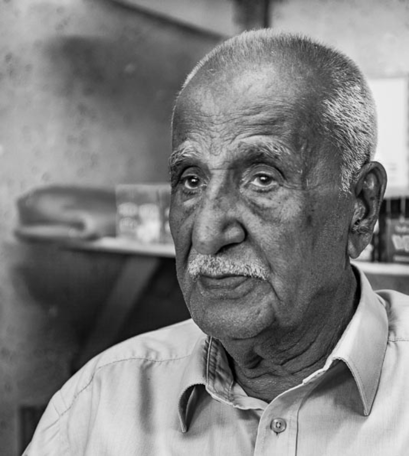 Saeed Dandan, fled his village Tiret Dandan in 1948. He spoke of his memories of the Nakba in 2019 in Balata refugee camp (MEE/Skip Schiel)