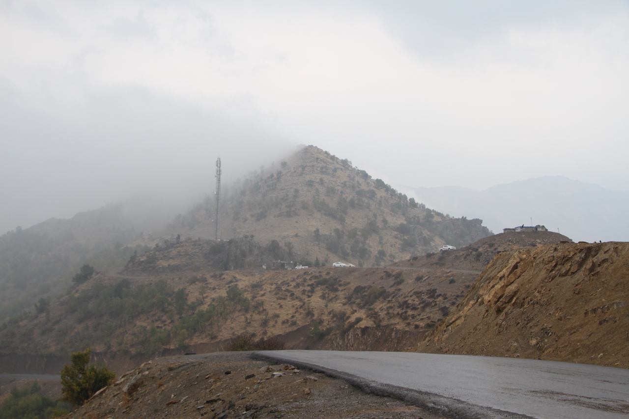 The Zini Warte Peshmerga base in the Qandil mountains (MEE/Sylvain Mercadier)