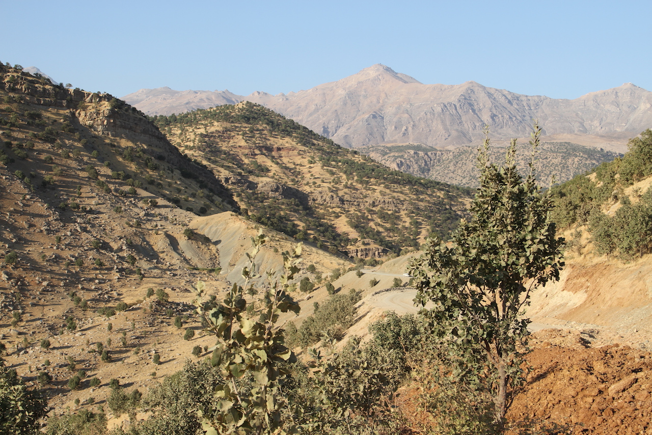 A general view of the Qandil mountains in northern Iraq (MEE/Sylvain Mercadier)