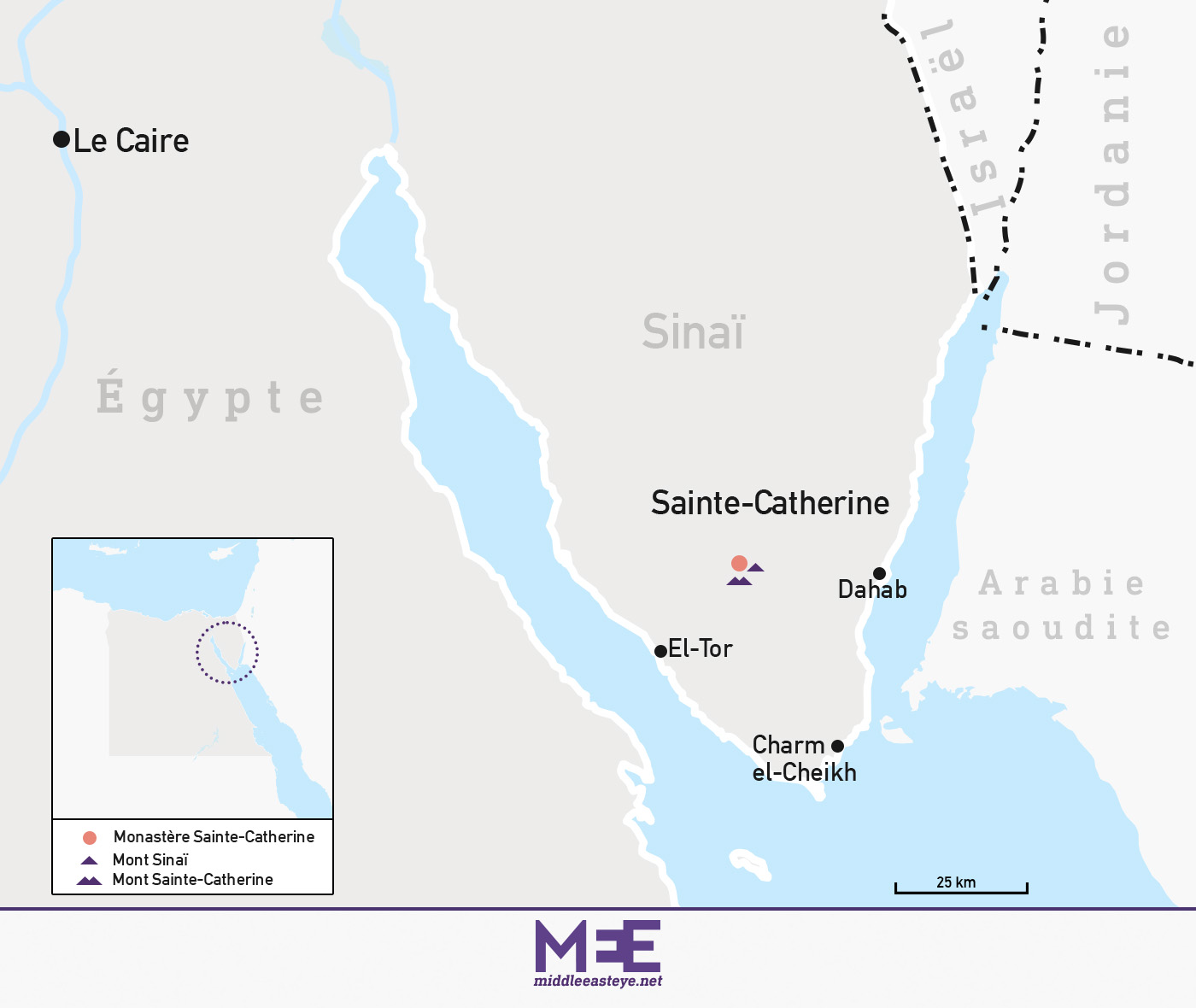 Égypte : le site de Sainte-Catherine « détruit » par un nouveau projet de développement