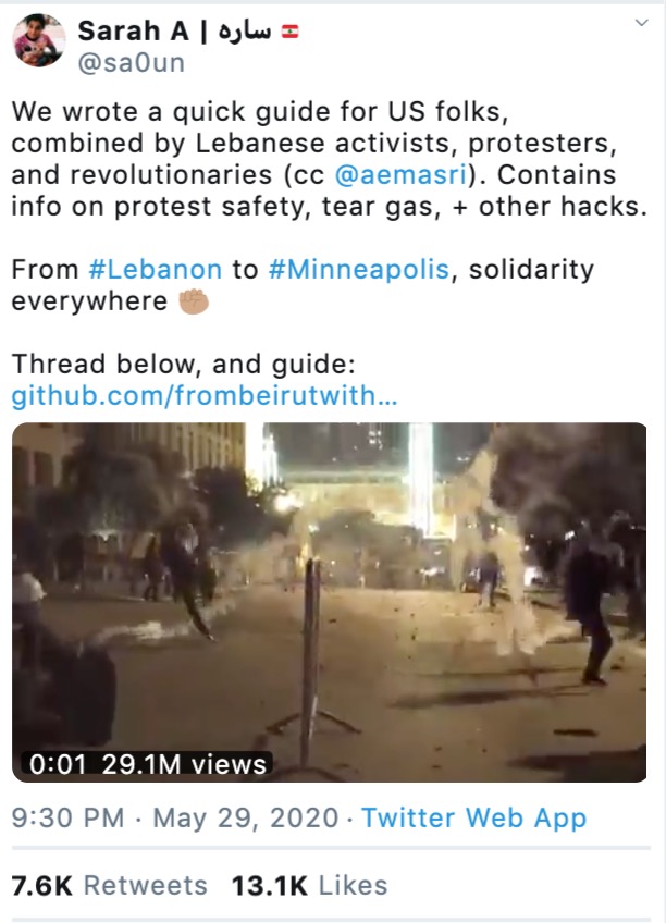US Lebanon protests