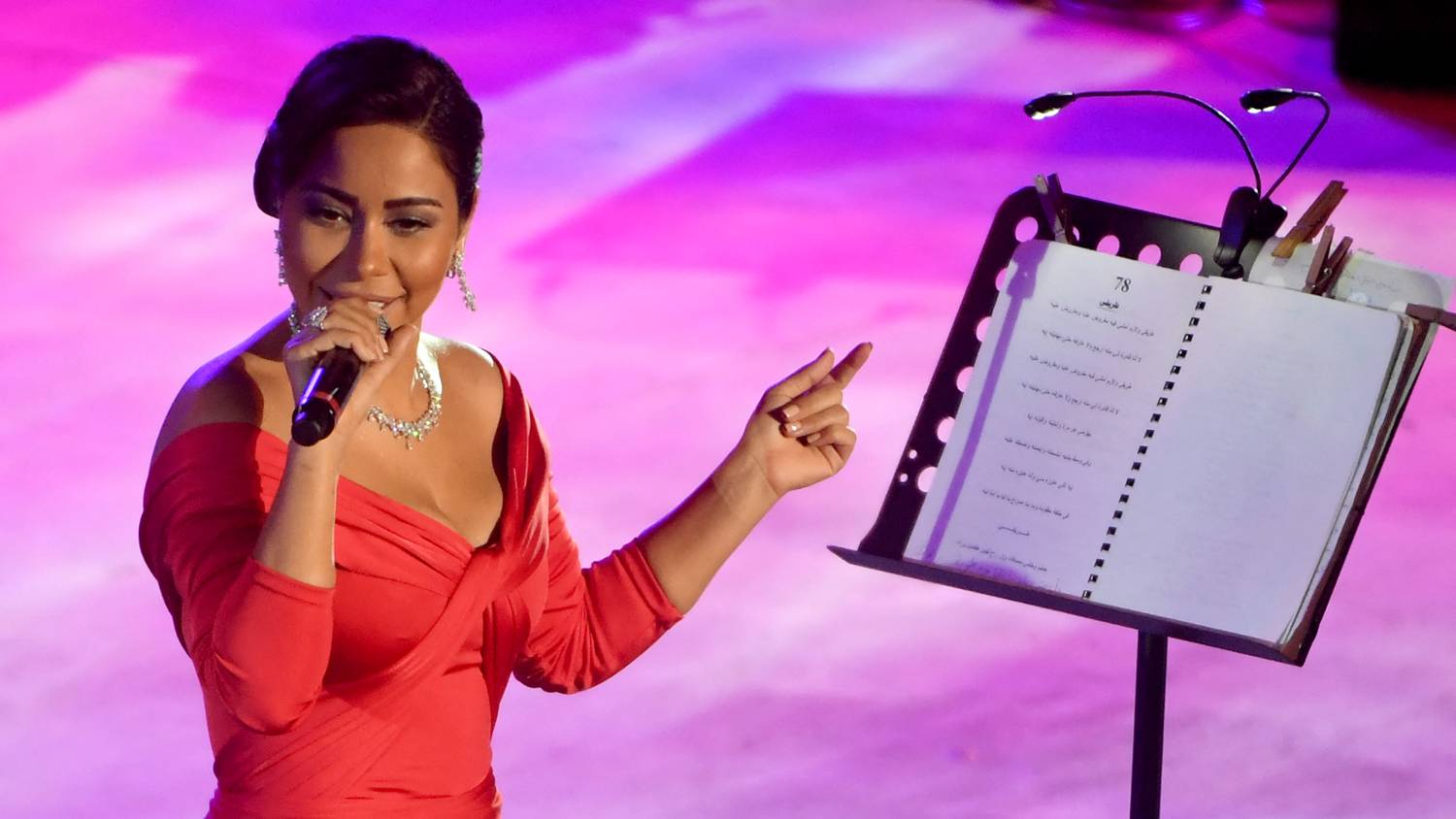 Sherine faced jail in 2019 for joking about the lack of freedom of speech in Egypt during a concert in Bahrain (AFP)