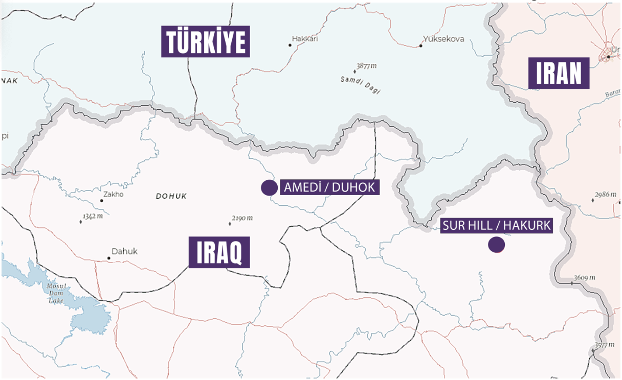 The PKK attacks in Northern Iraq targeted Turkish outposts in two areas 