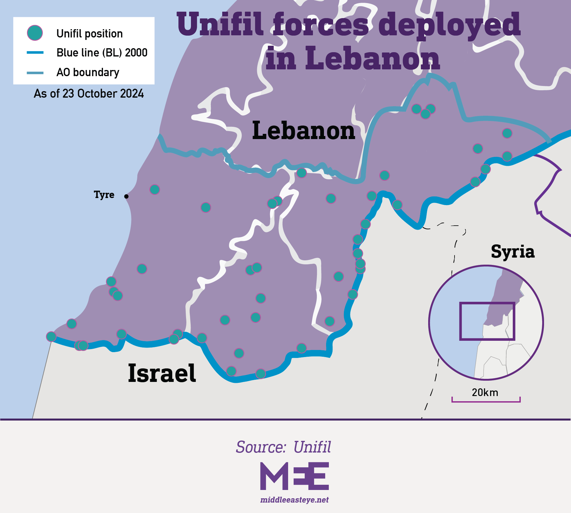 Unifil map MEE