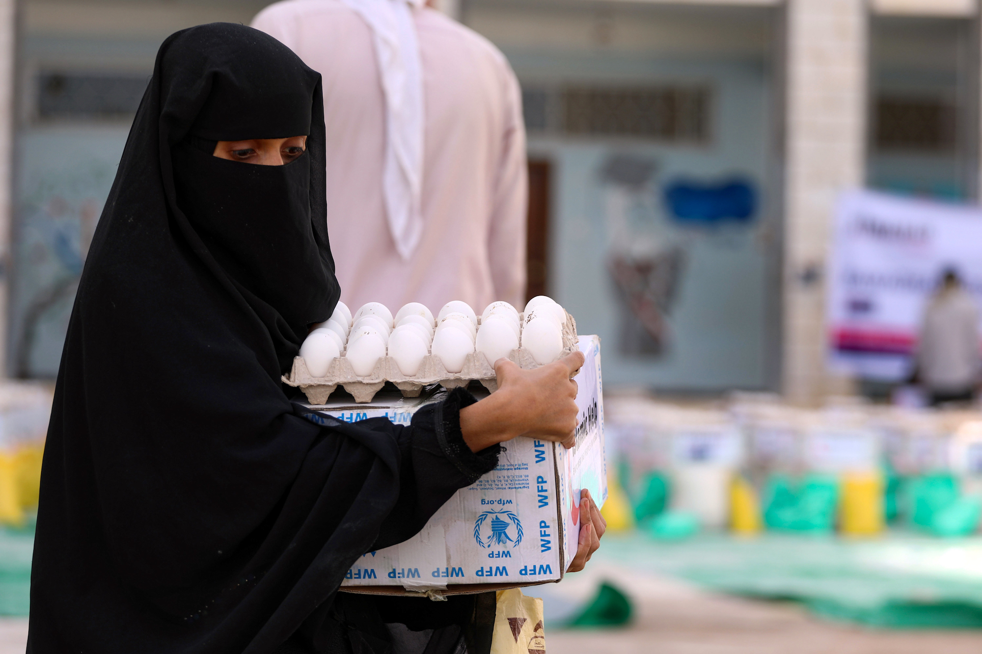 Yemen woman aid coronavirus AFP