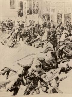 Abdülhamid réchappa à la tentative d’assassinat qui le visa, mais des dizaines de personnes furent tuées et blessées (L’Illustrazione Italiana, 1905)