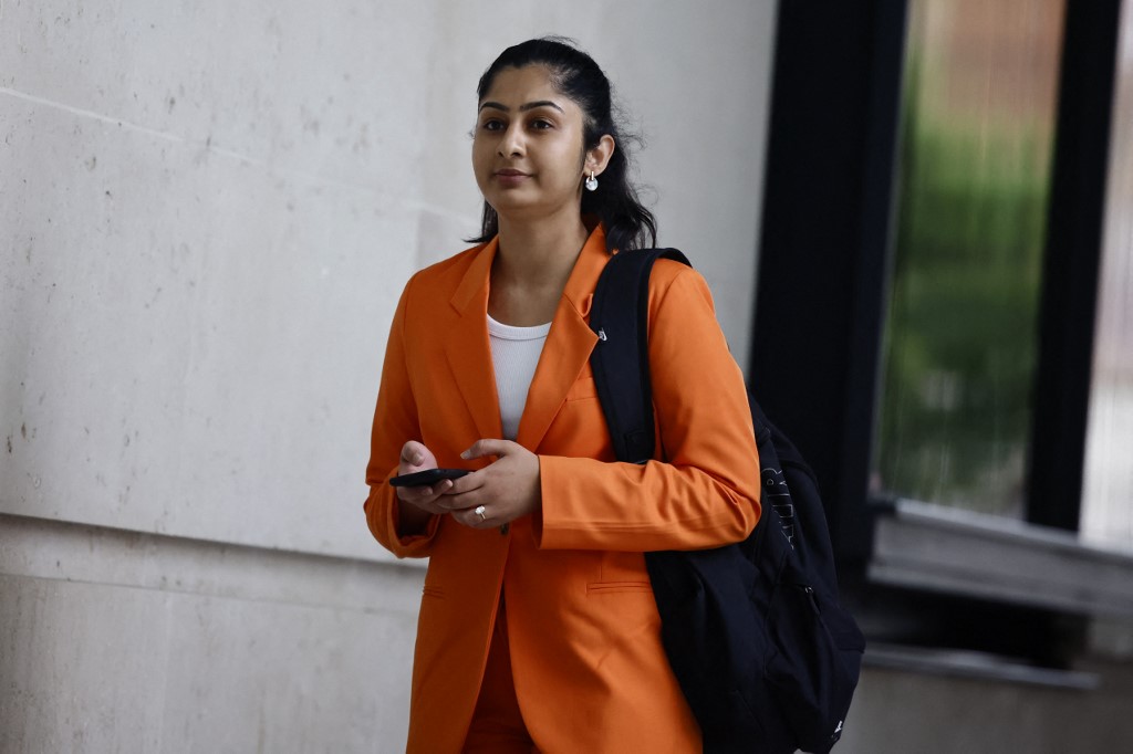 Zarah Sultana, Labour MP for Coventry South, arrives for an interview with the BBC in London on 21 July 2024 (Benjamin Cremel/AFP)